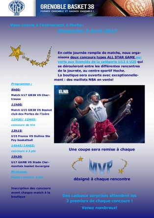 Grenoble Basket 38 : journée ados au gymnase Hoche